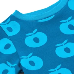 Elstar Långärmad Topp Med Äpplen Blå Vivid Blue