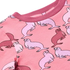 Elstar Långärmad Topp Med Sjölejon Rosa Mauve Rose