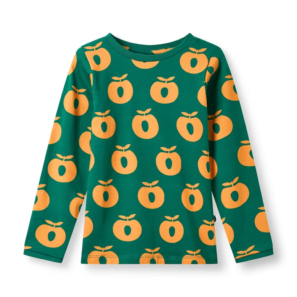 Elstar Long-Sleeved Top with Apples Cedar tree