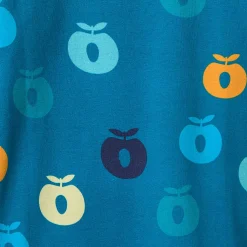 Elstar Underwear Set with Apples Solid blue