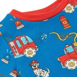 Elstar With Fire Truck Långärmad T-shirt Brilliant Blue