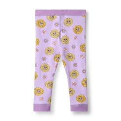 Elstar With Sunflowers Baby Leggings Heather Purple