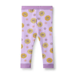 Elstar With Sunflowers Baby Leggings Heather Purple