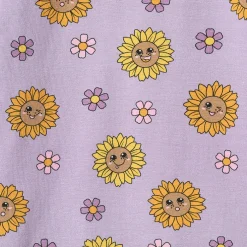 Elstar With Sunflowers Baby Leggings Heather Purple