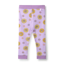 Elstar With Sunflowers Baby Leggings Heather Purple