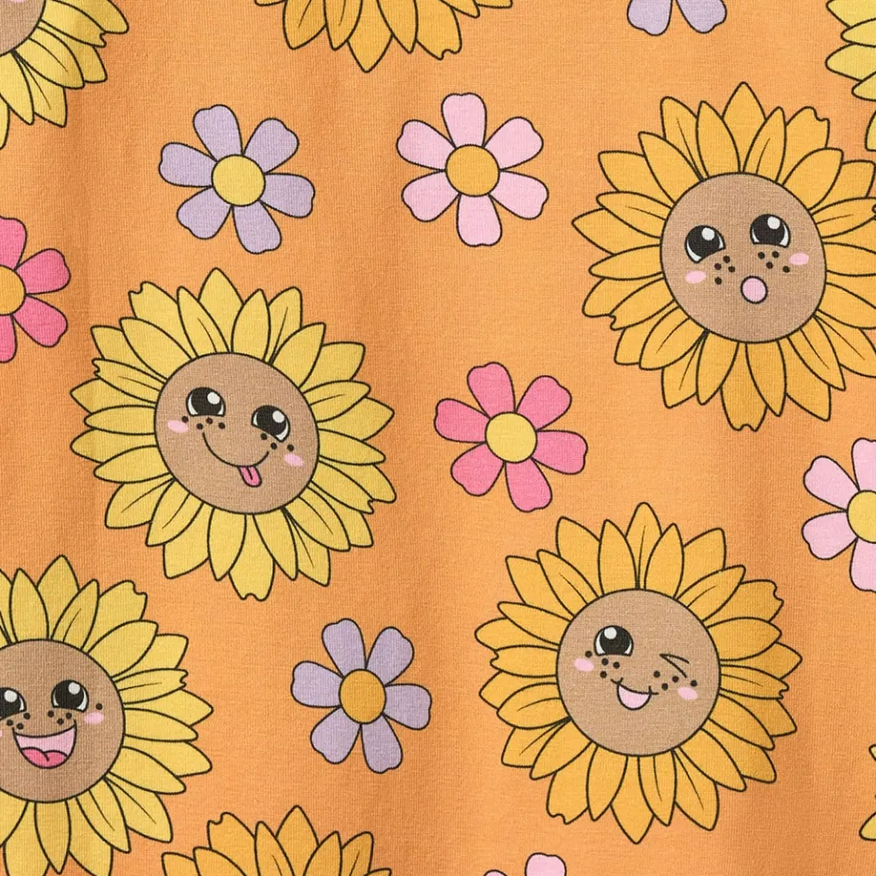 Elstar With Sunflowers Långärmad T-shirt Tangerine