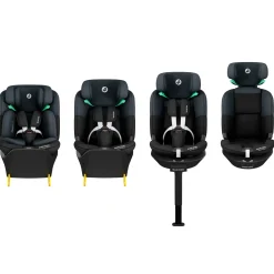 Emerald 360 S Bilbarnstol 0-12Y / 0-36 Kg Tonal Black