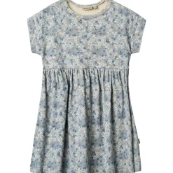 Emilie Jerseyklänning Blue Summer Flowers