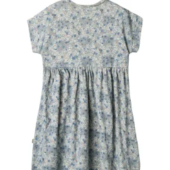 Emilie Jerseyklänning Blue Summer Flowers