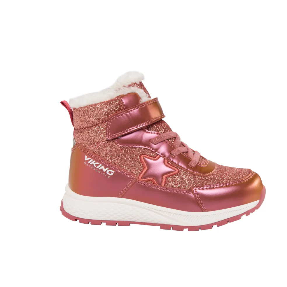 Equip Star Warm WP 1V SL Vattentäta Skor Pink