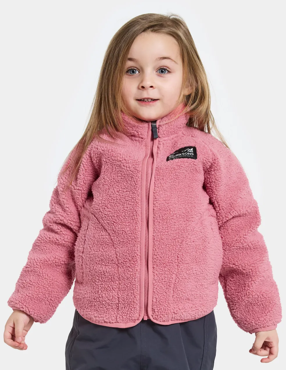 Gibbs Kids 2 Jumper Med Halv Dragkedja Heather Pink