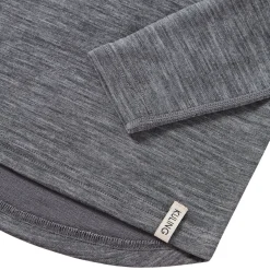 Gisborn Baselayer-set I Ull Och Bambu Dark Grey Melange