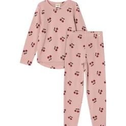 Gisborn Baselayer-set I Ull Och Bambu Woody Rose Cherry
