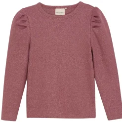 Glitter Rib Långärmad T-Shirt Deco Rose