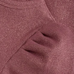 Glitter Rib Långärmad T-Shirt Deco Rose