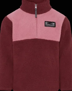 Gosig Kids Jumper Med Halv Dragkedja Anemon Red