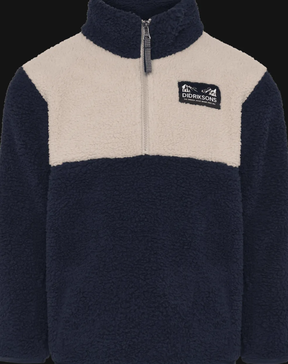 Gosig Kids Jumper Med Halv Dragkedja Navy