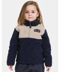 Gosig Kids Jumper Med Halv Dragkedja Navy