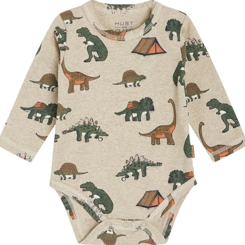 GOTS Buster Baby Body Beige Melange