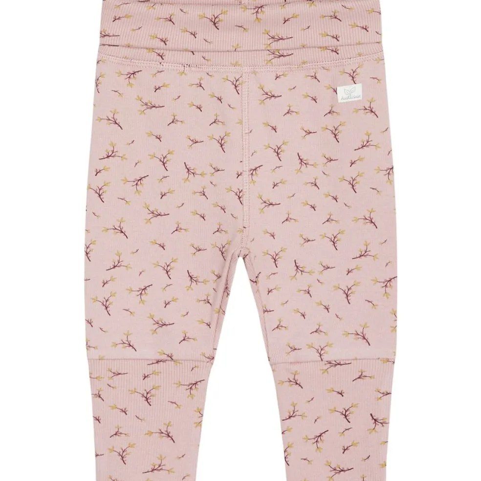 GOTS Guste Mönstrade Mjukisbyxor Dusty Rose