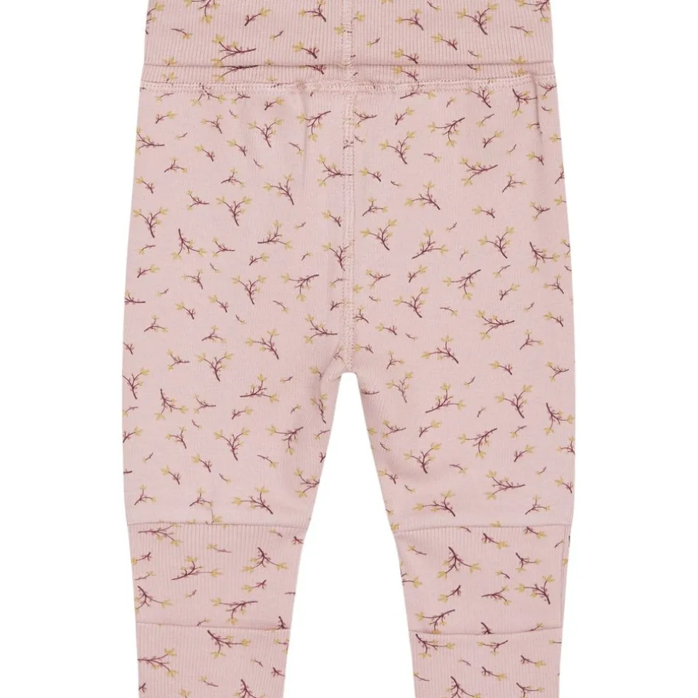 GOTS Guste Mönstrade Mjukisbyxor Dusty Rose