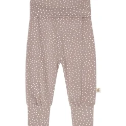 GOTS Hanna Babybyxor Taupe Dots