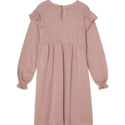 GOTS Hedda Pointelle Klänning Pink Mauve