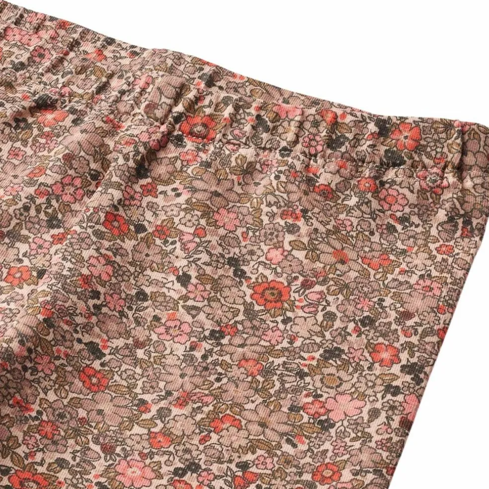 GOTS Jules Blommiga Baby-leggings rose Flower Meadow