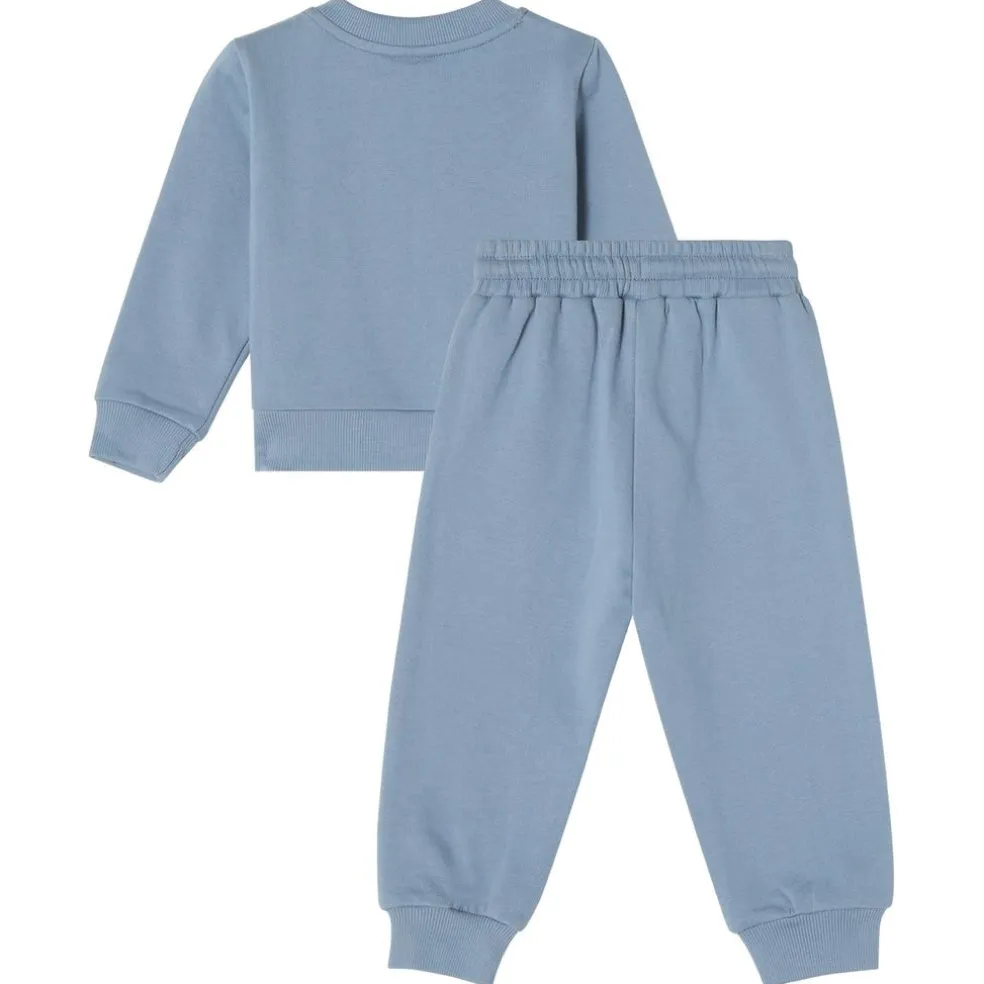 GOTS Martin Mjukisset Med Kanintryck Dove Blue