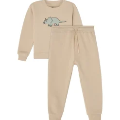 GOTS Martin Sweatshirt Set Green Dino