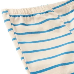 GOTS Patras Randiga Cykelshorts Blå