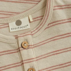 GOTS Randig Byxdress French Oak
