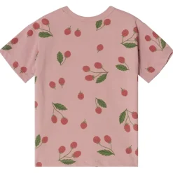 GOTS Santorini Mönstrad T-shirt Med Hallon Woody Rose