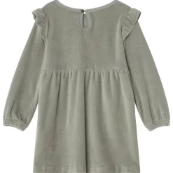 GOTS Tanja Klänning I Velour Sage Green