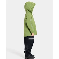 Hallon Kids Vindtät Jacka Algae Green