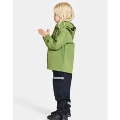 Hallon Kids Vindtät Jacka Algae Green