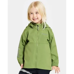 Hallon Kids Vindtät Jacka Algae Green