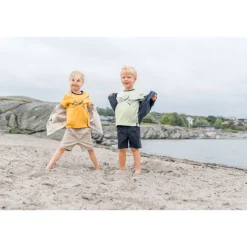 Hallon Kids Vindtät Jacka Beach Beige