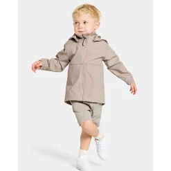 Hallon Kids Vindtät Jacka Beach Beige