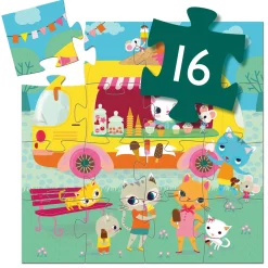 Ice Cream Trunk-pussel - 16 Bitar Multi