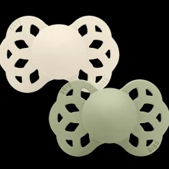 Infinity 2-pack Anatomiska Silikonnappar Ivory Sage