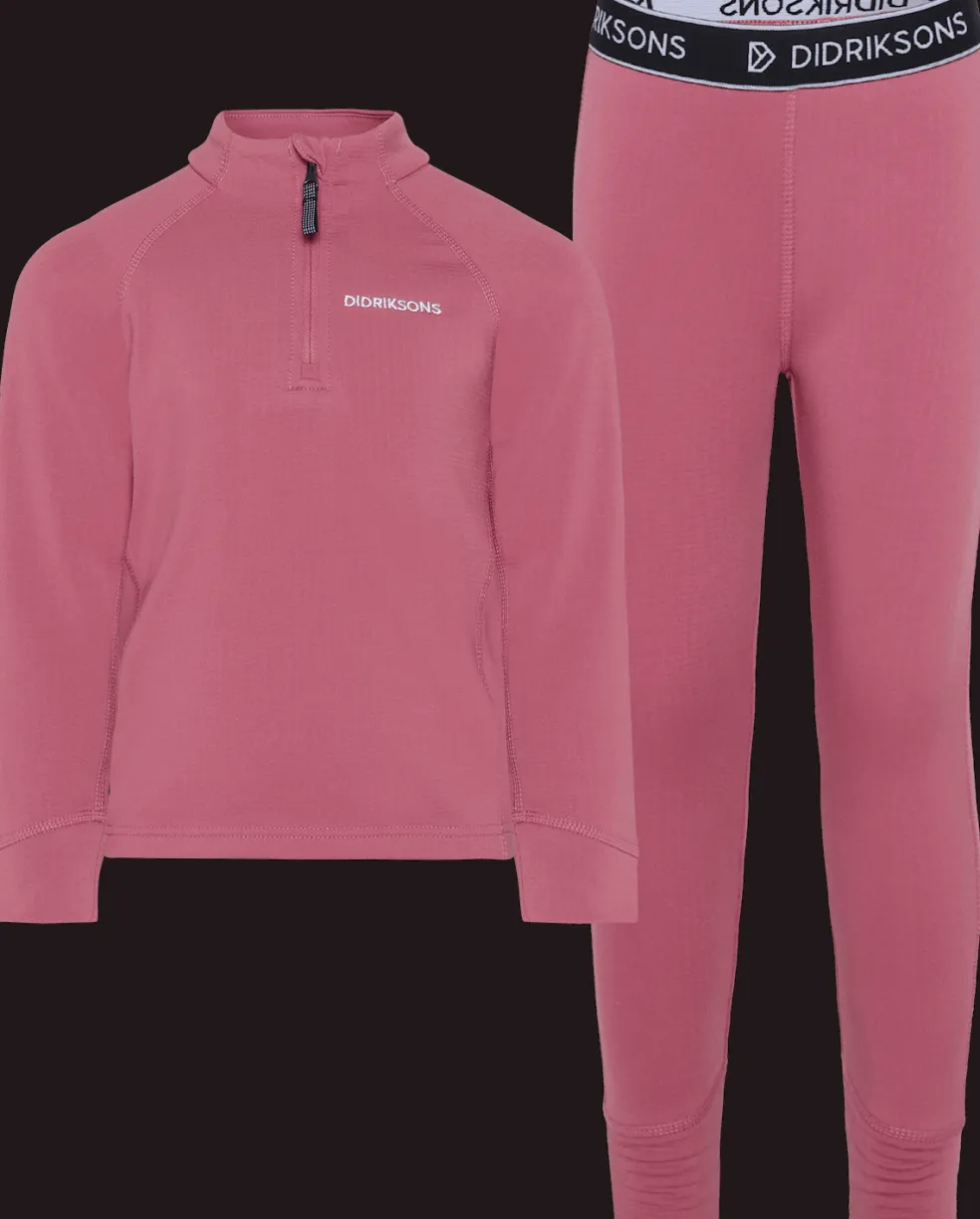 Jadis Kids 5 Baselayer-set Heather Pink
