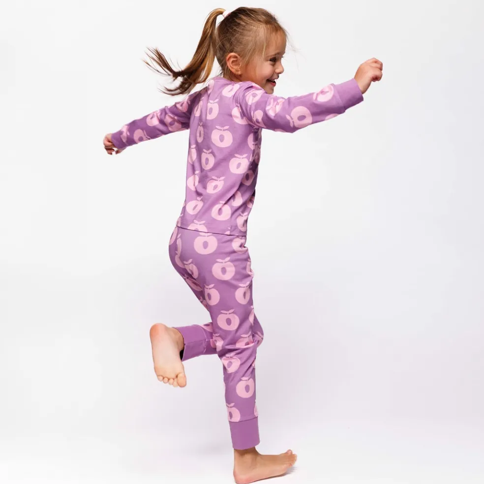 Jubilee Nattlinne Set Med Äpplen Lila Purple Iris