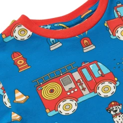 Jubilee With Fire Truck Nattkläder Set Brilliant Blue