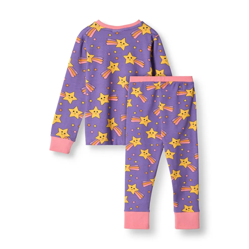 Jubilee With Shooting Stars Nattkläder Set Royal Purple