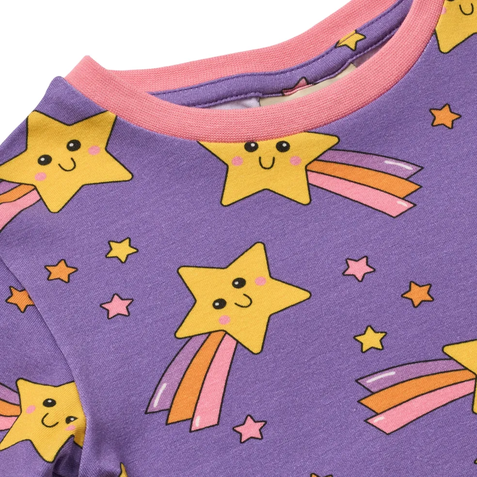 Jubilee With Shooting Stars Nattkläder Set Royal Purple