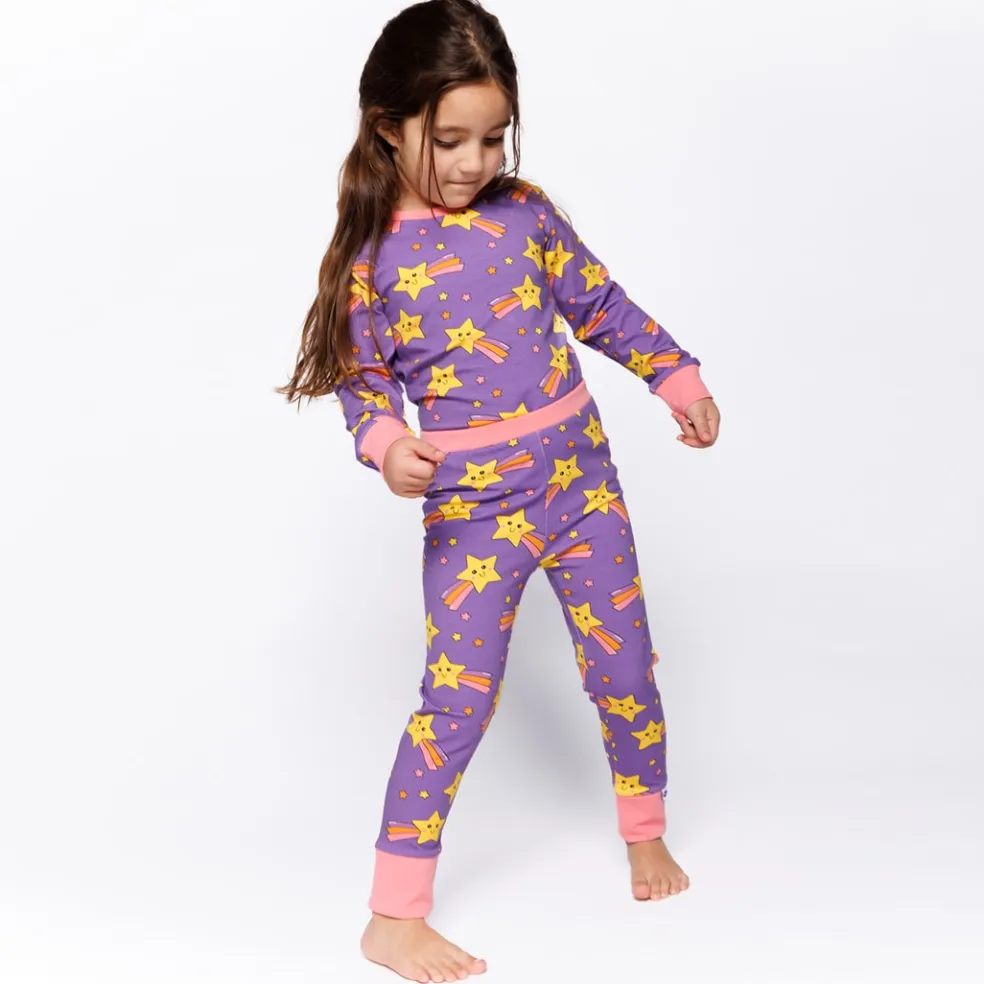 Jubilee With Shooting Stars Nattkläder Set Royal Purple