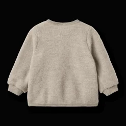 Kari Ullfleecekofta Khaki Melange