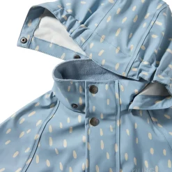 Leeds Ofodrad Regnoverall Dove Blue Dots
