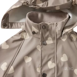 Leeds Ofodrad Regnoverall Taupe Hearts